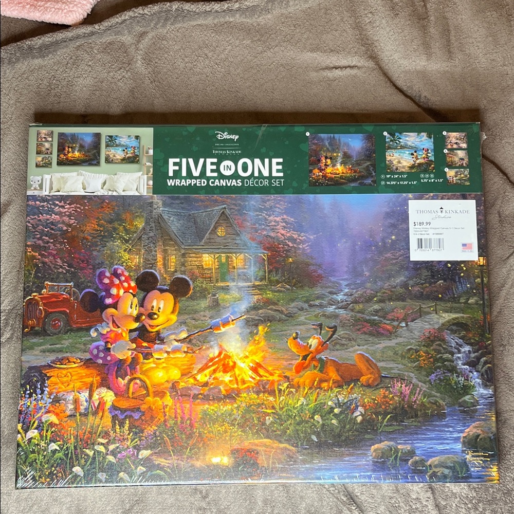 Disney Canvas Art Set - Vibrant Green and Orange